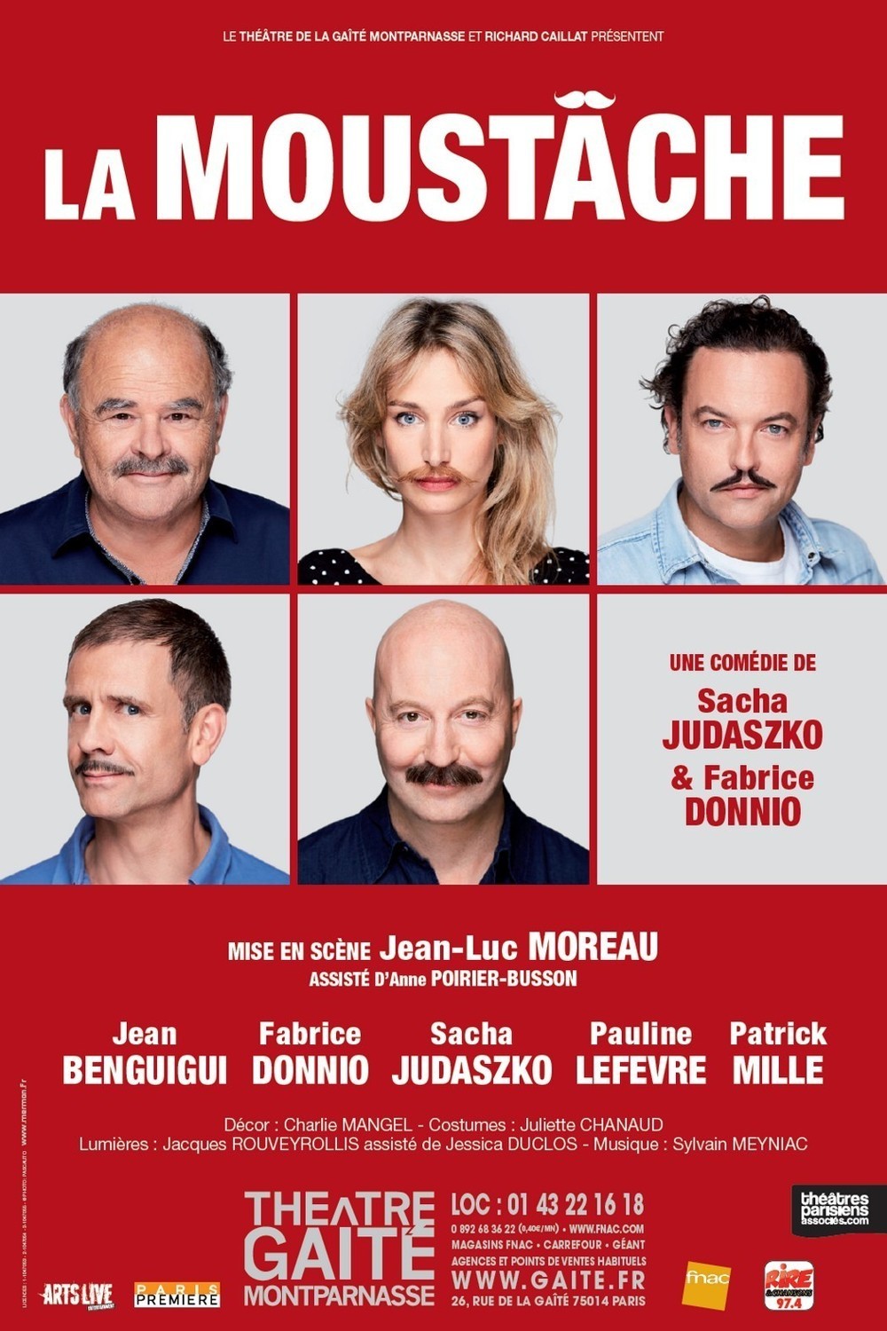 Courrez voir la Moustache à la Gaité Montparnasse !