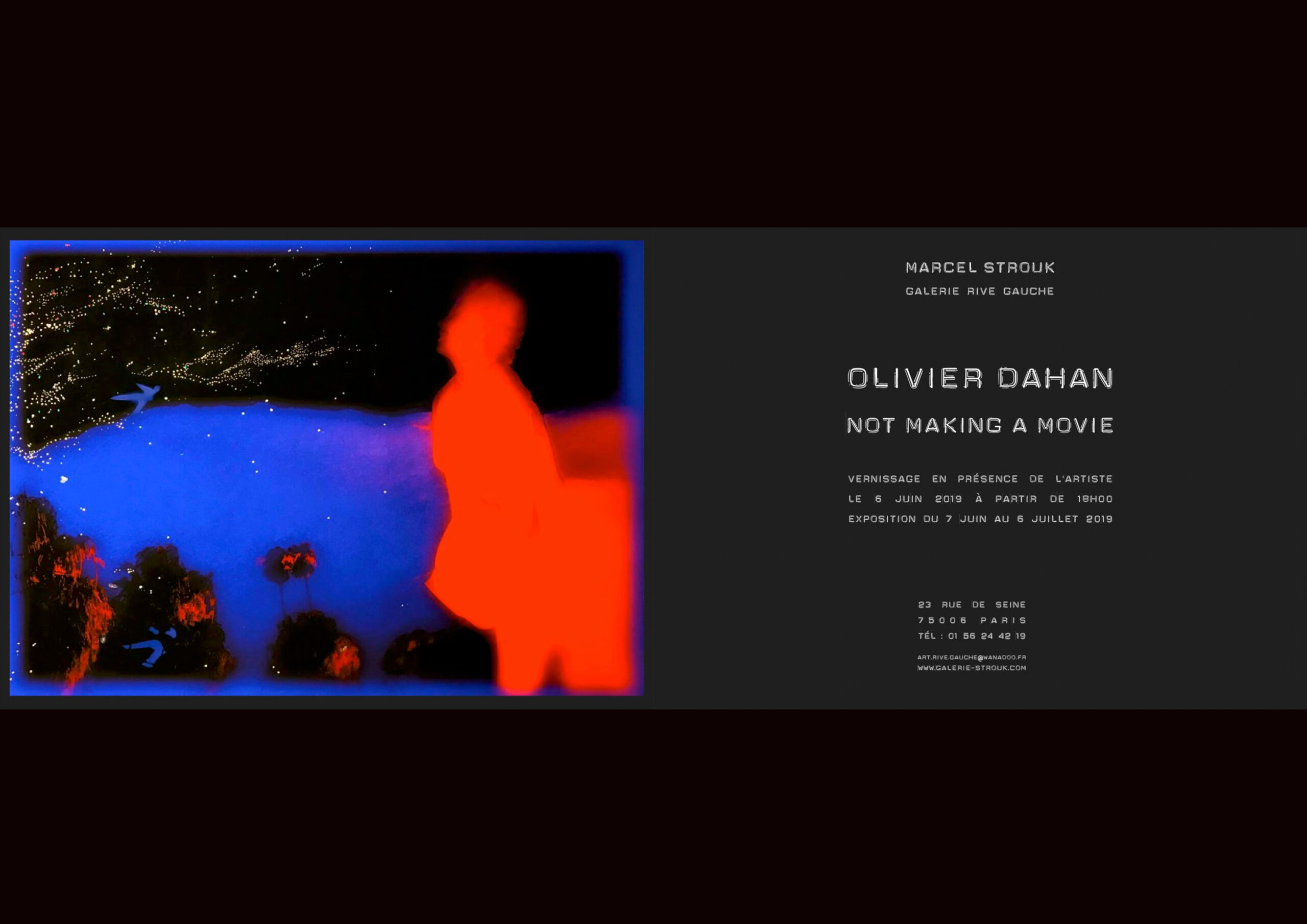 NOT MAKING A MOVIE de Olivier Dahan - MARCEL STROUK Galerie Rive Gauche Paris